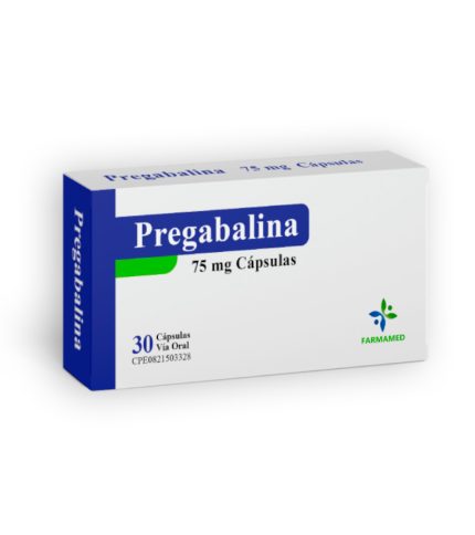 Pregabalina 75 mg x 30 Cápsulas FARMAMED | Control de Dolor Neuropático y Ansiedad Generalizada